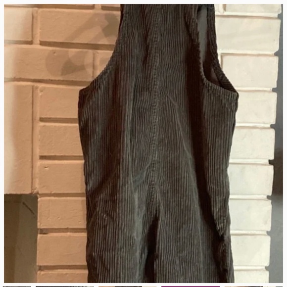 LITTLE CO. by Lauren Conrad Gray Green Corduroy Overalls 5 Boy Girl - Picture 6 of 8